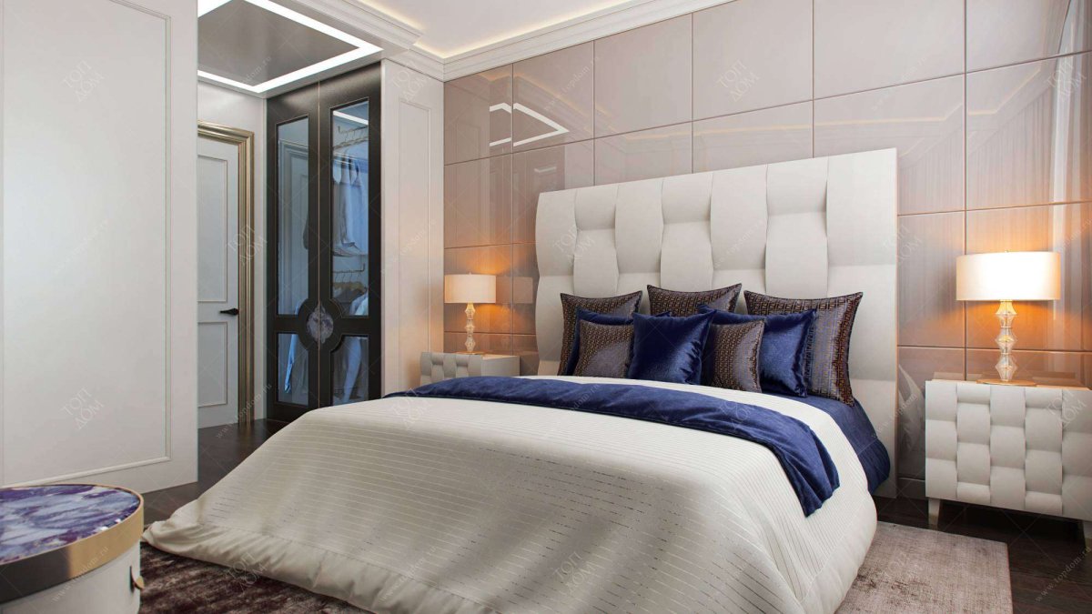 Мягкие панели на стену в спальню