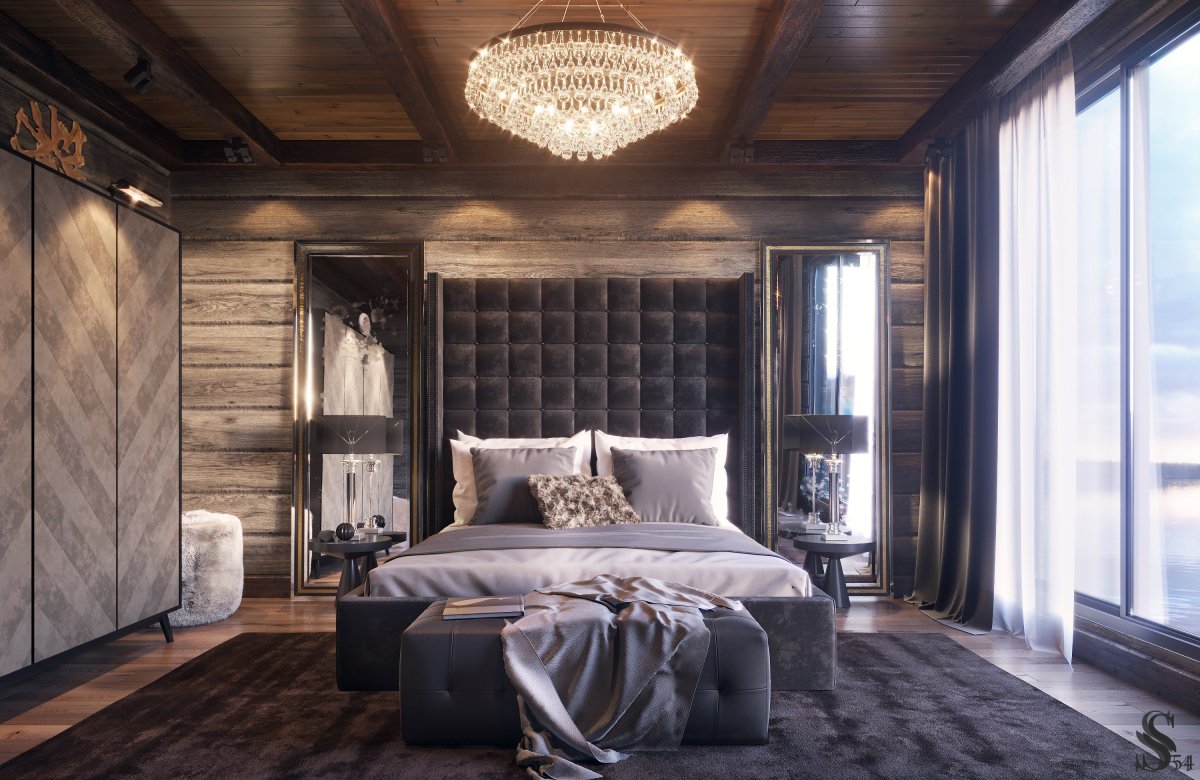 Спальня в стиле Шале Куршевель