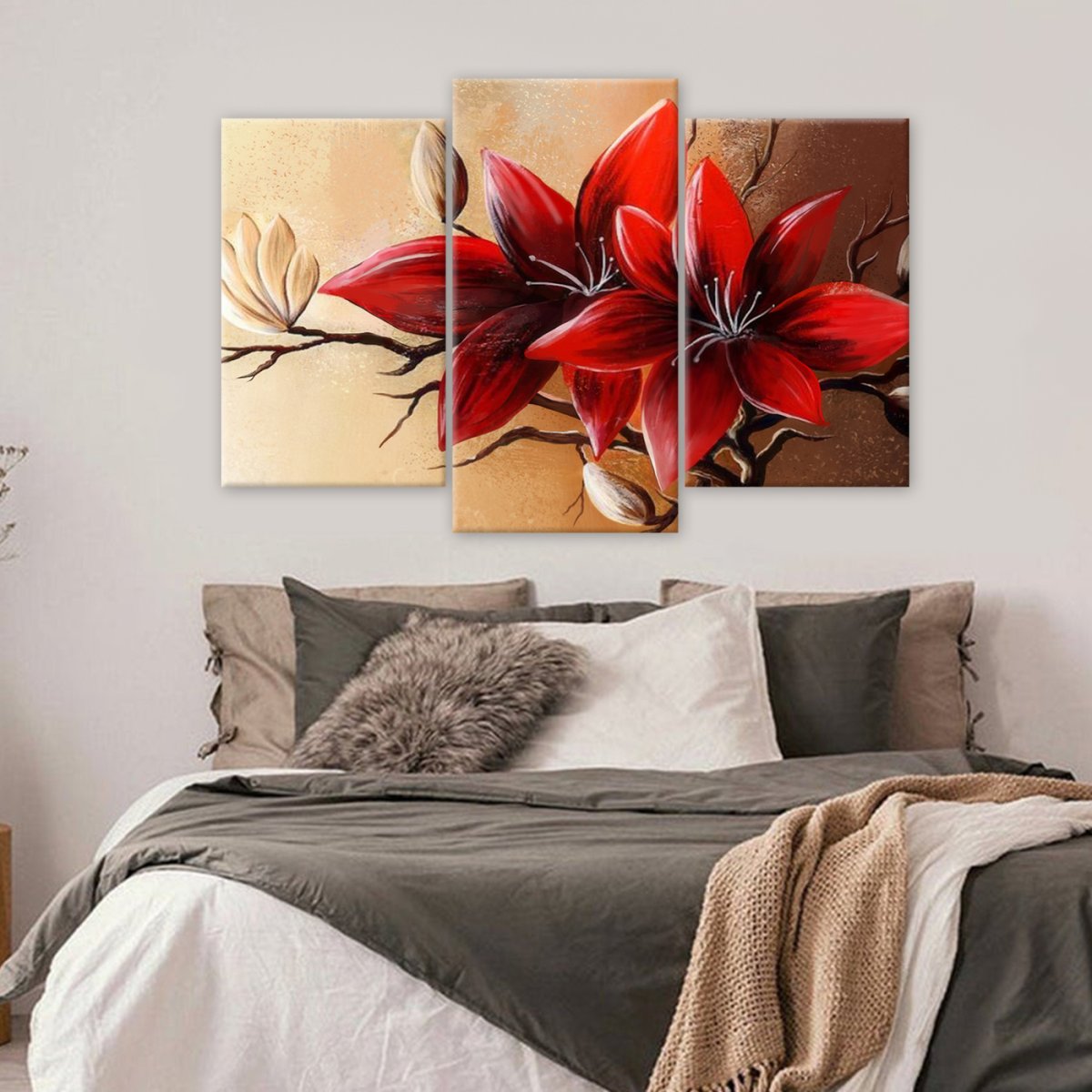 Модульные картины для спальни