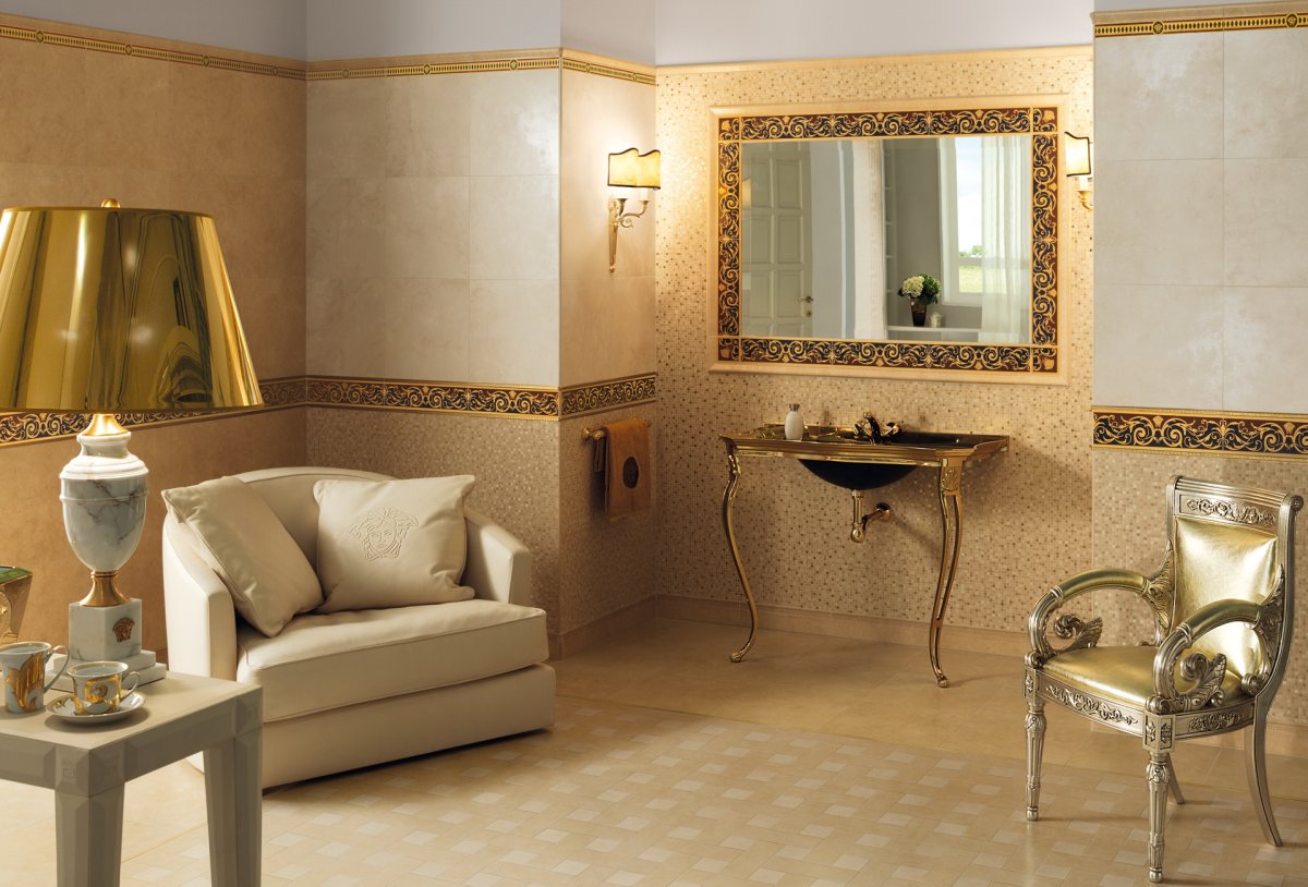 Декор керамич. Marvel Champagne Damask, 30,5x56