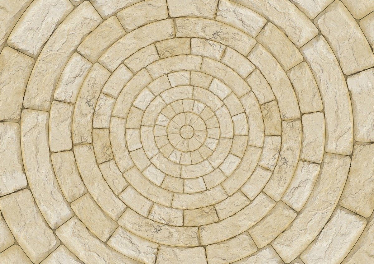 Мощение по кругу