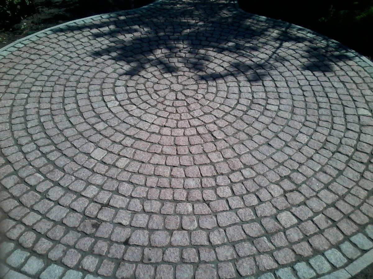 Тротуарная плитка круг