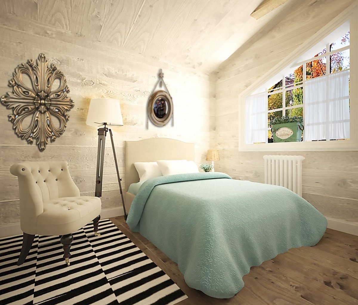 Сканди Прованс спальня