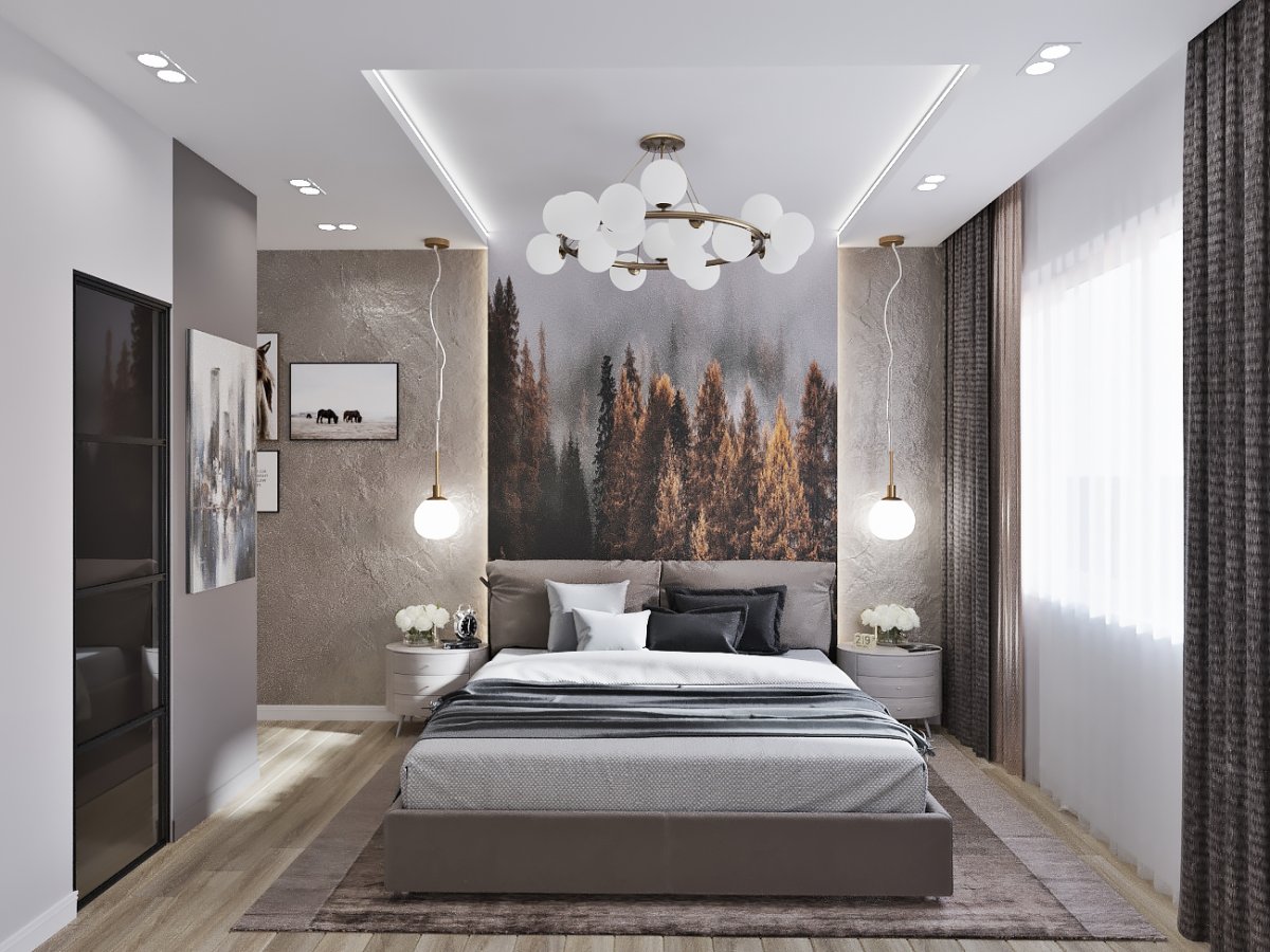 Обои в спальню холостяка