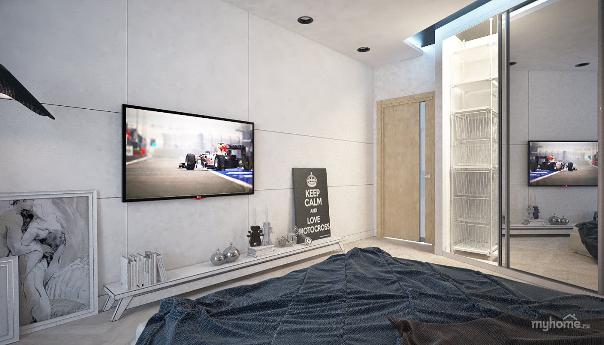 Стильная спальня холостяка