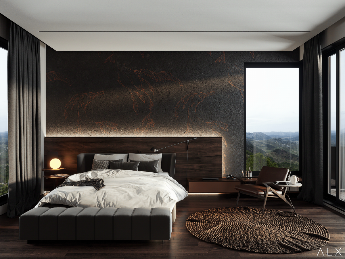 Интерьер мастер спальни