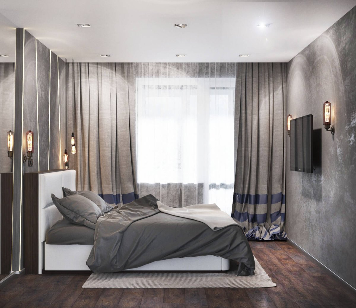 Качок в спальне