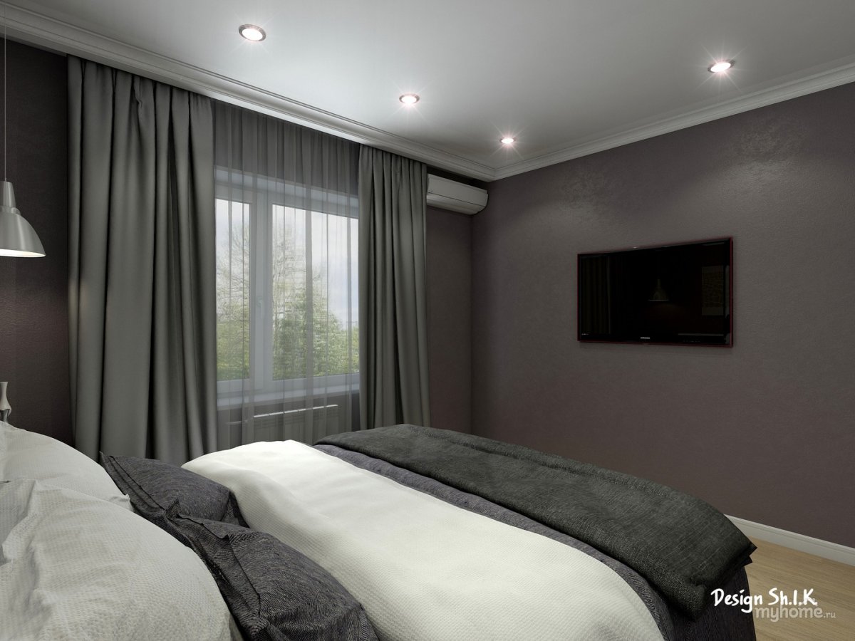 Спальня в стиле софт - Хайтэк