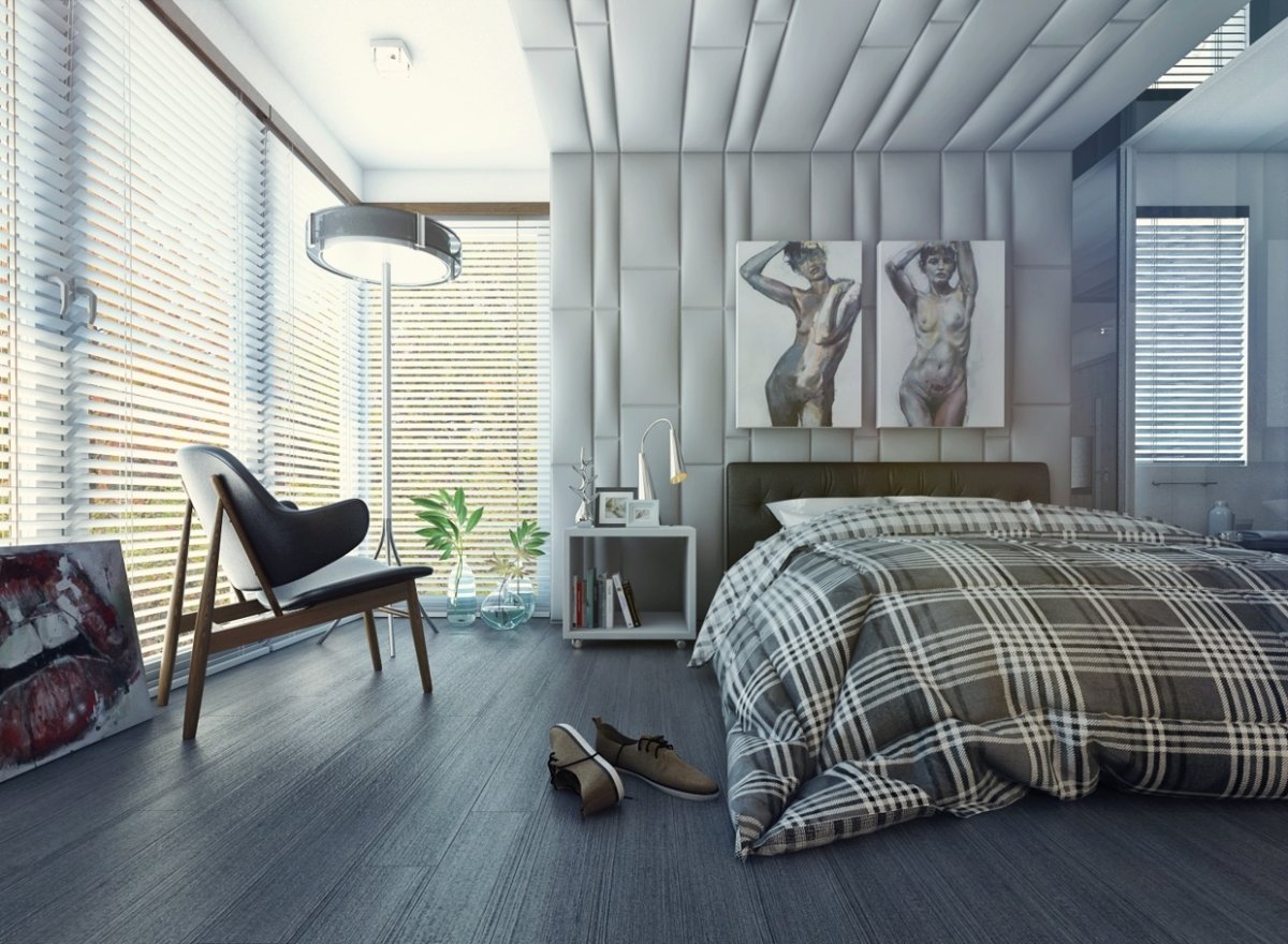 Необычная планировка спальни