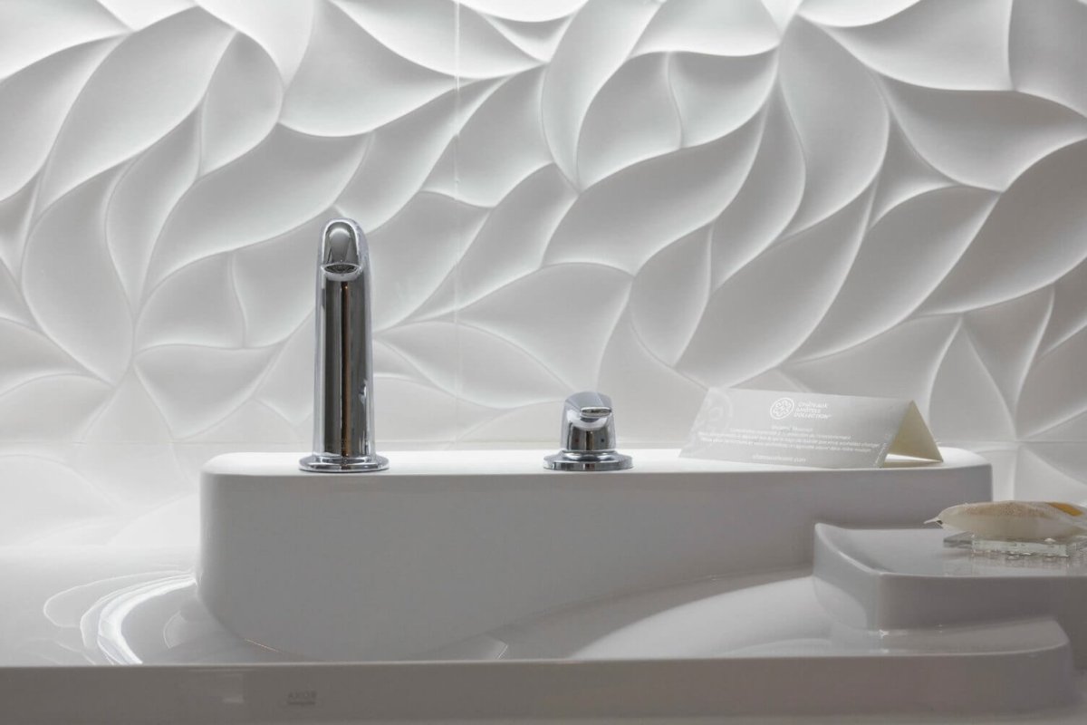 Atlas Concorde 3d Wall Dune White Matt 40x80