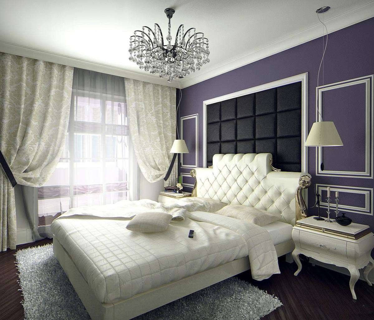 Интерьер спальни в стиле арт деко