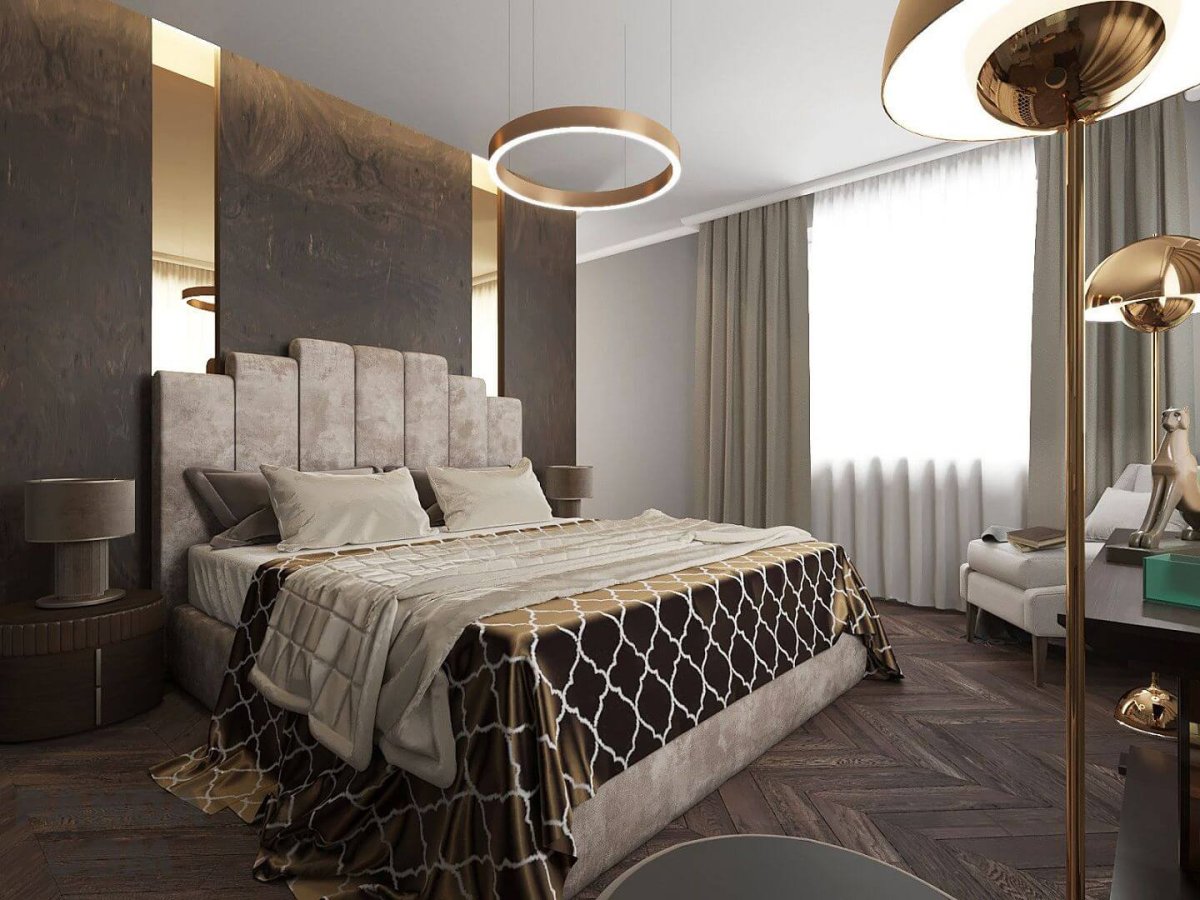 Спальня в стиле ар деко