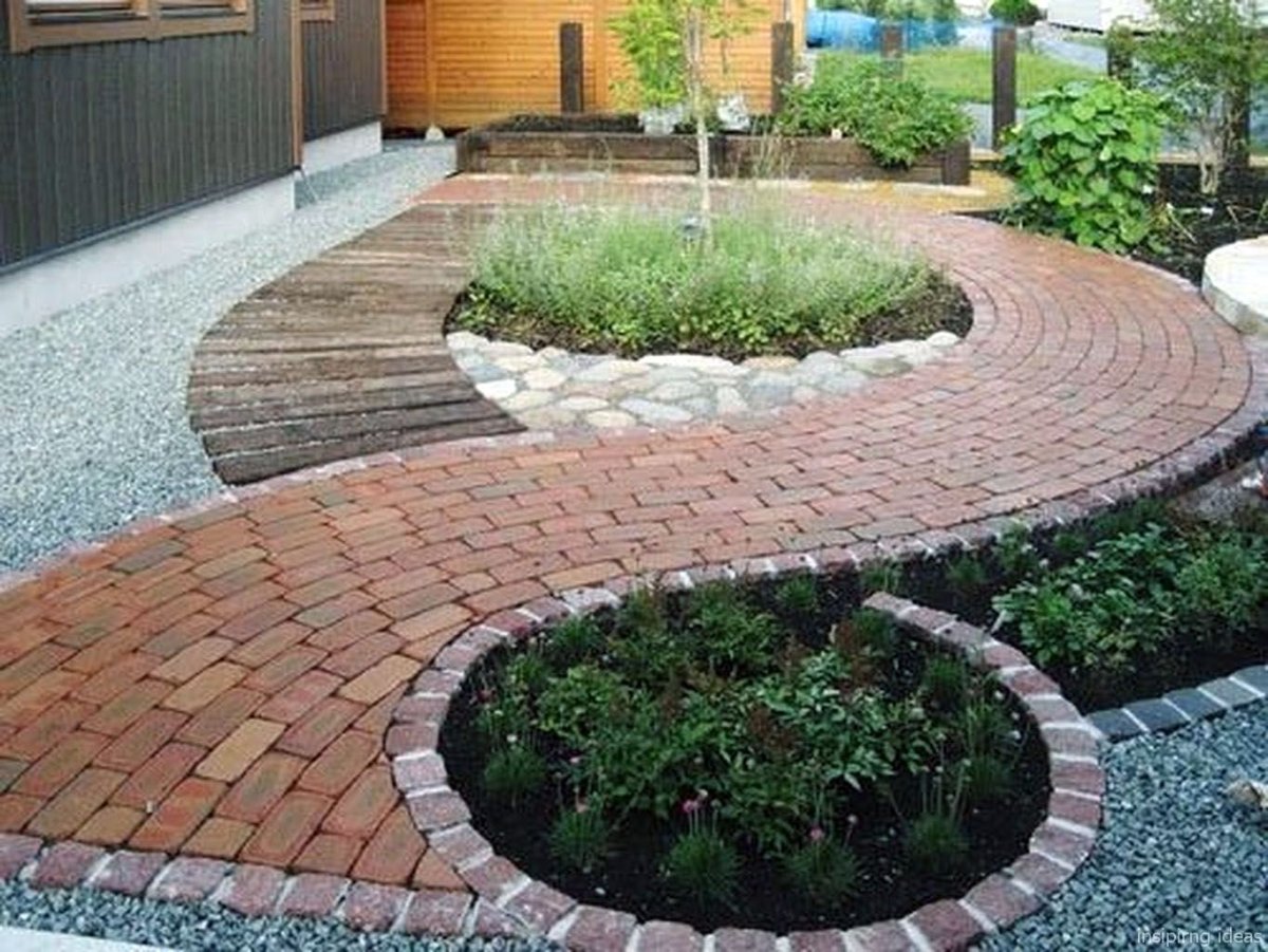 Круглая дорожка на участке