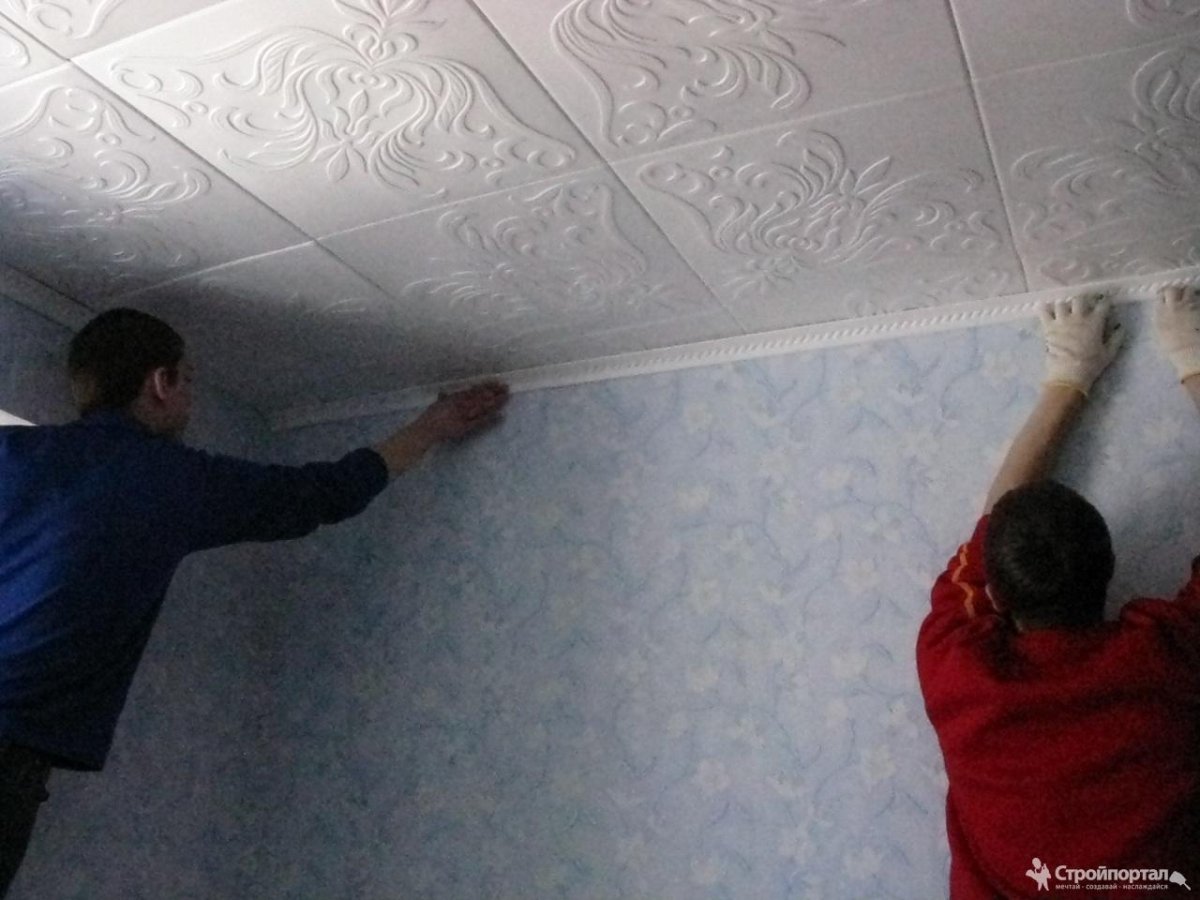 Пенопласт на потолок