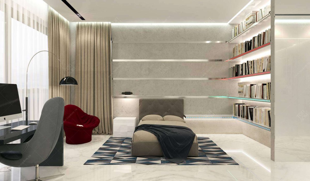 Светлая комната для парня