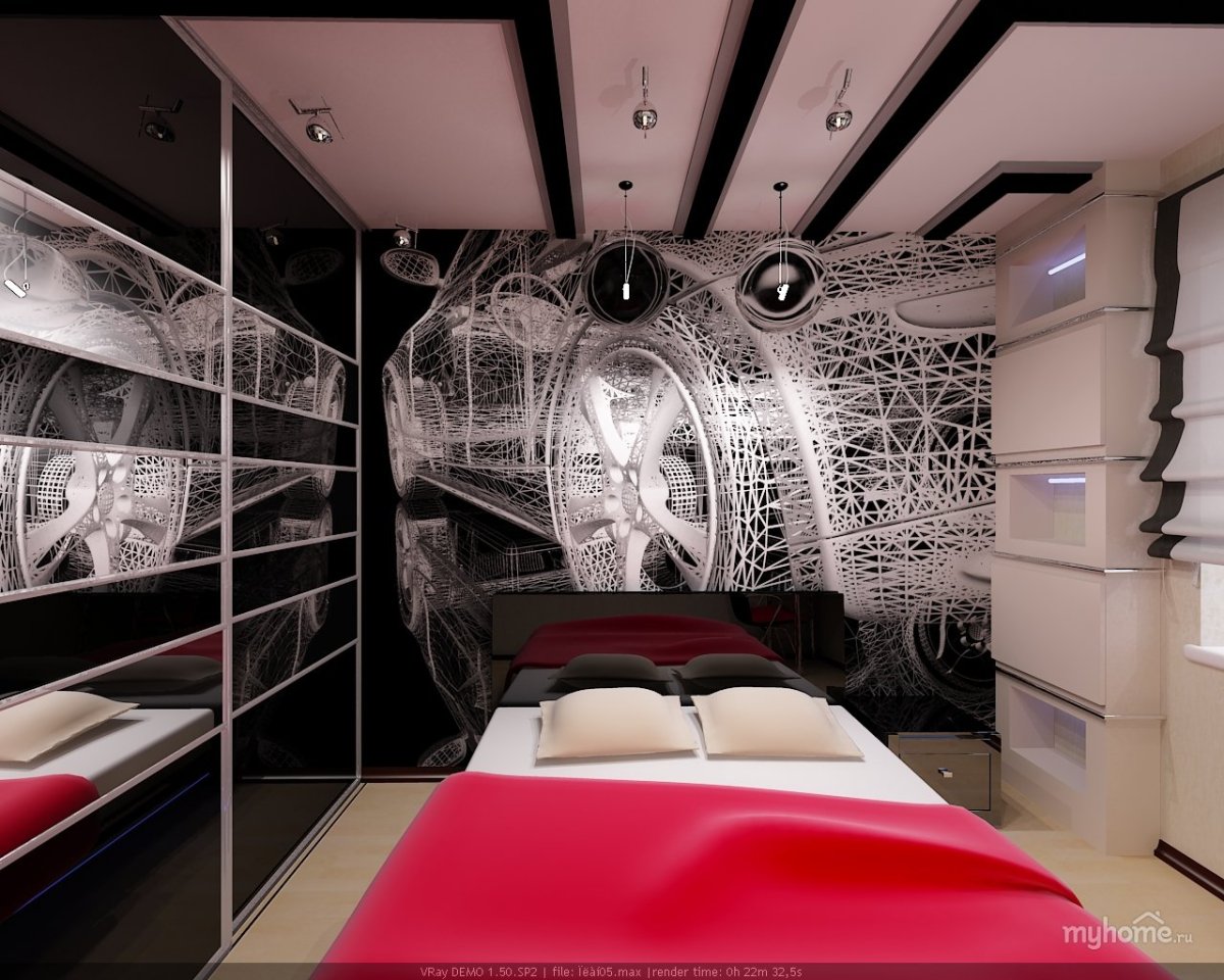 Комната спальня для парня