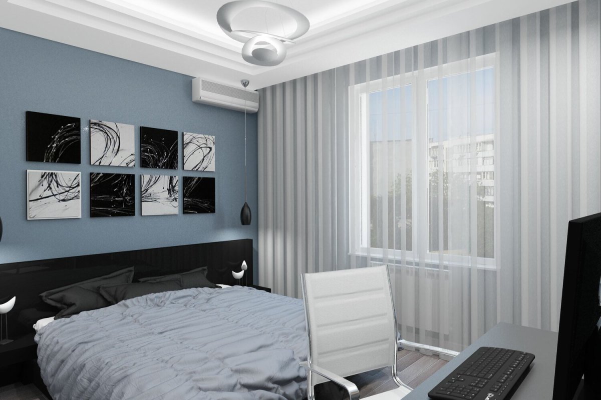 Шторы в комнату молодого человека