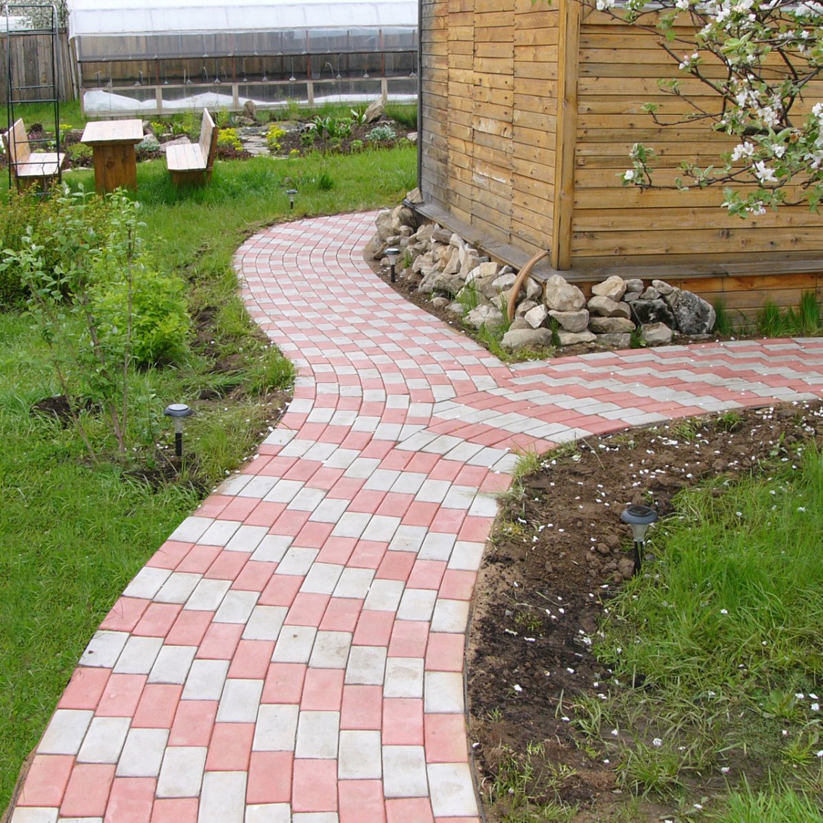Дорожки из брусчатки