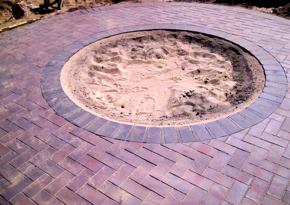 Брусчатка мощение круг