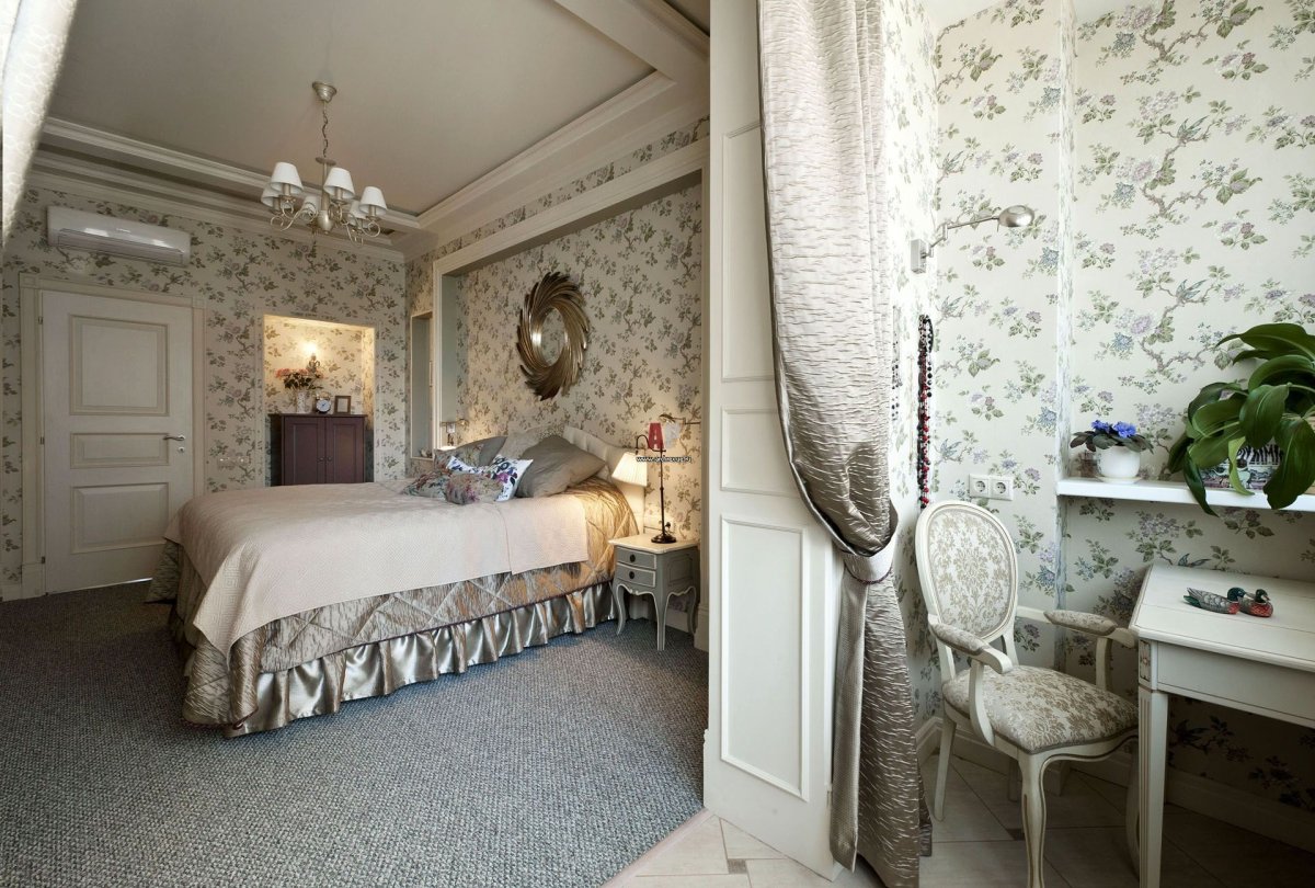 Спальня 9кв в стиле Прованс