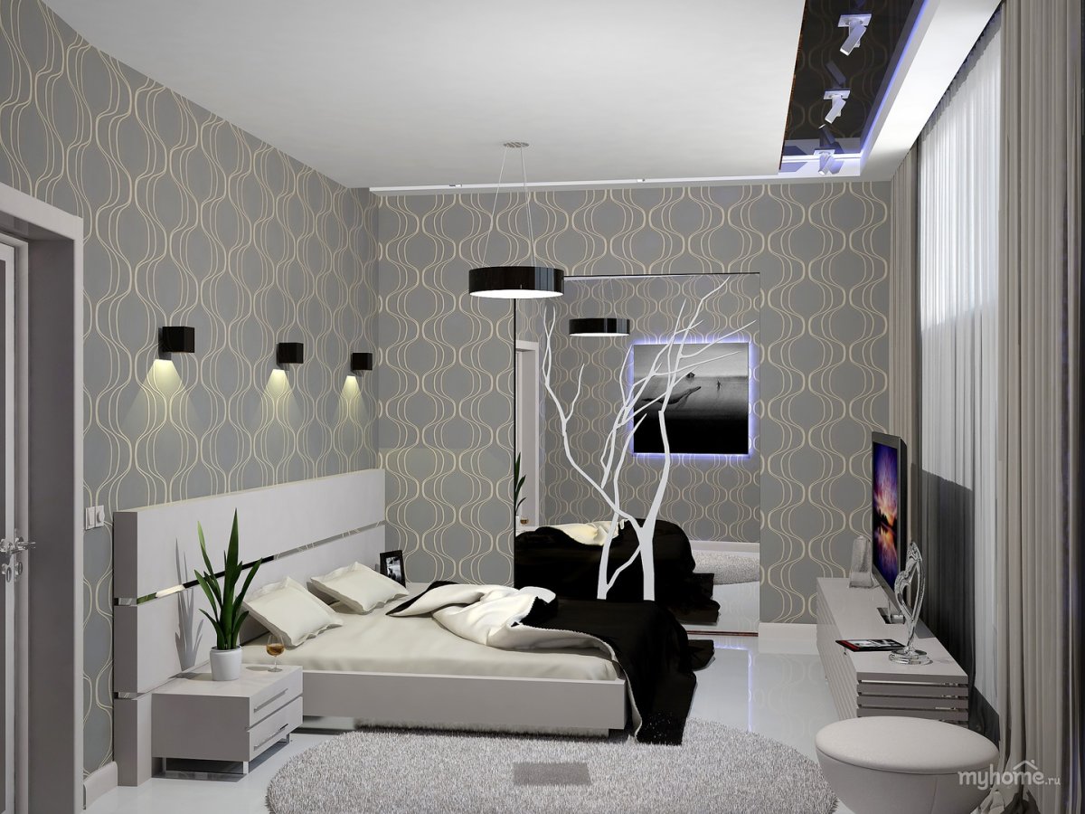 Спальни в стиле Минимализм и хайтек