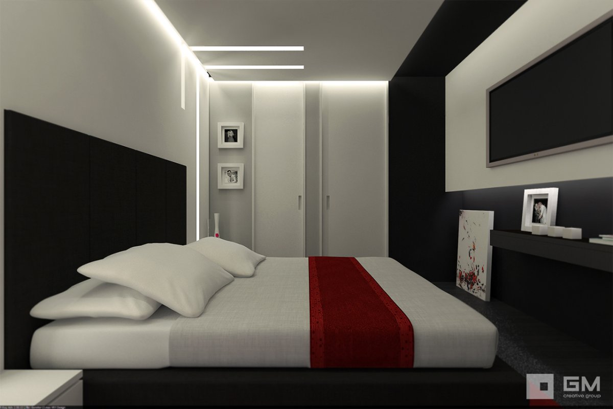 Парящая кровать с подсветкой