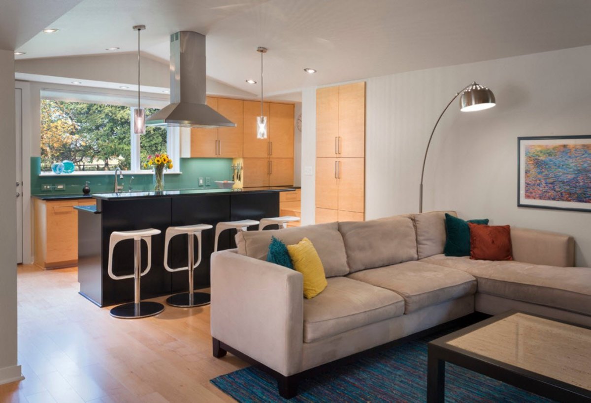 Однокомнатная хрущевка зонирование