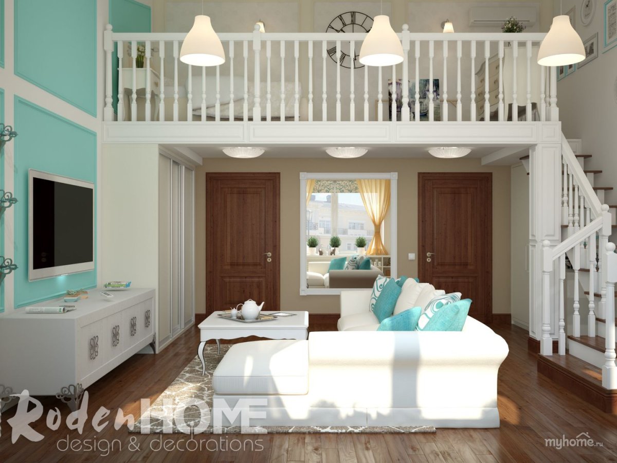 Двухуровневые студии 30кв