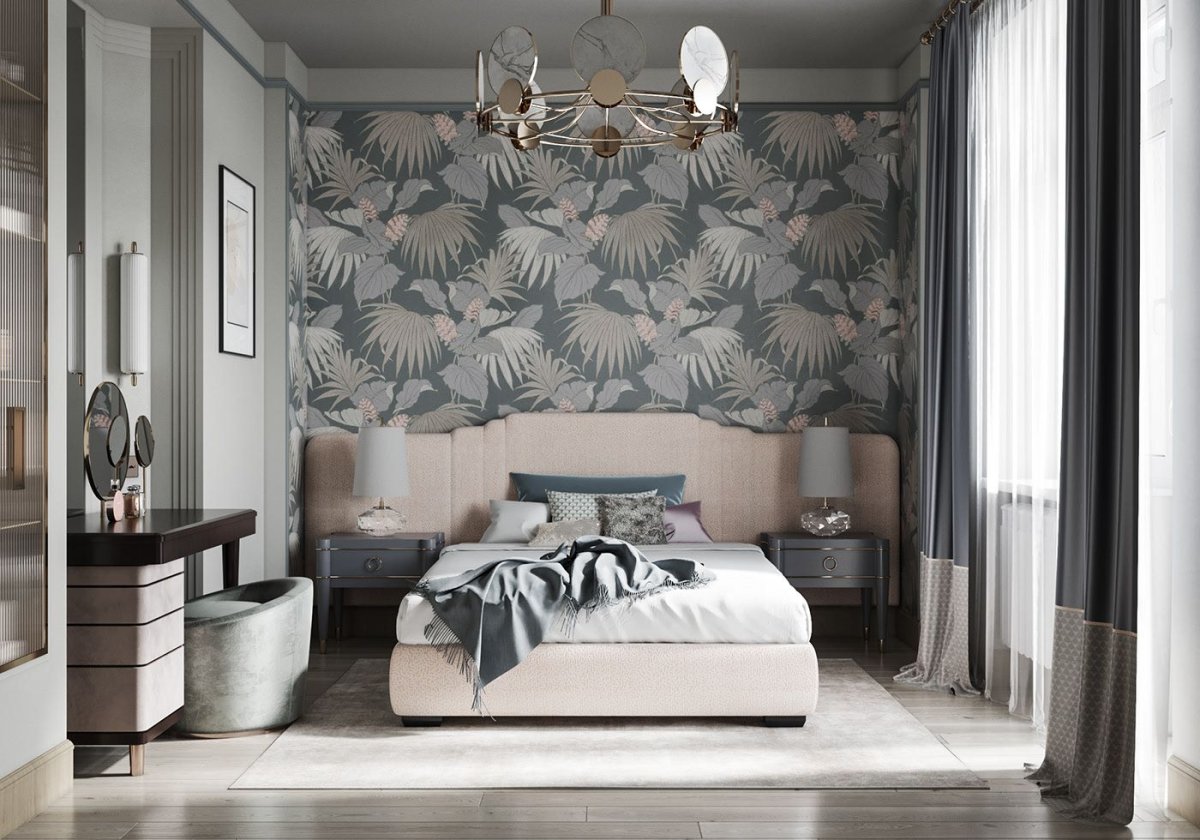 Спальня в приглушенных тонах