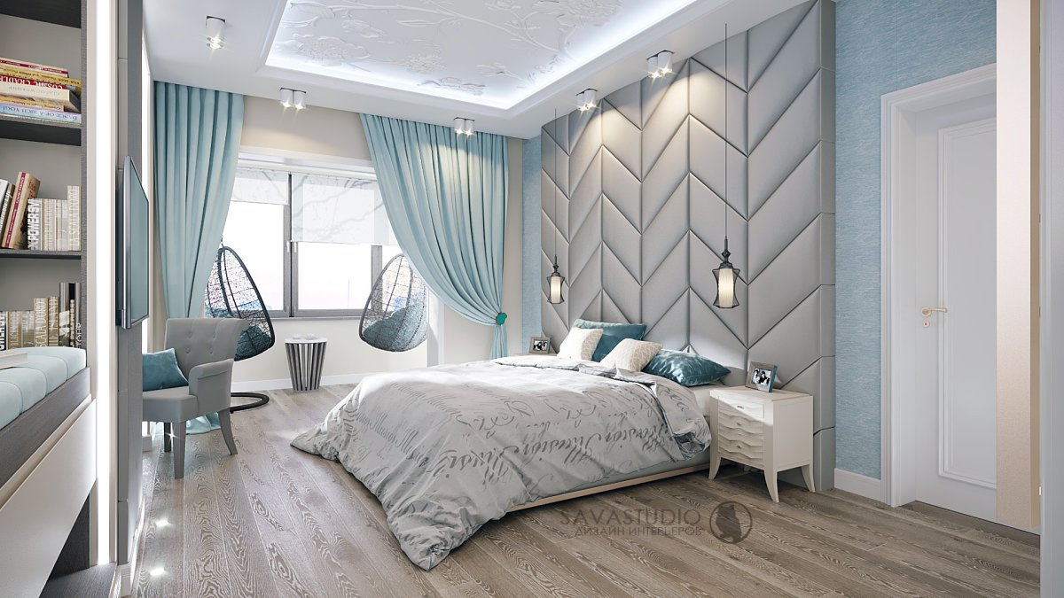 Спальня в стиле Скандинавия