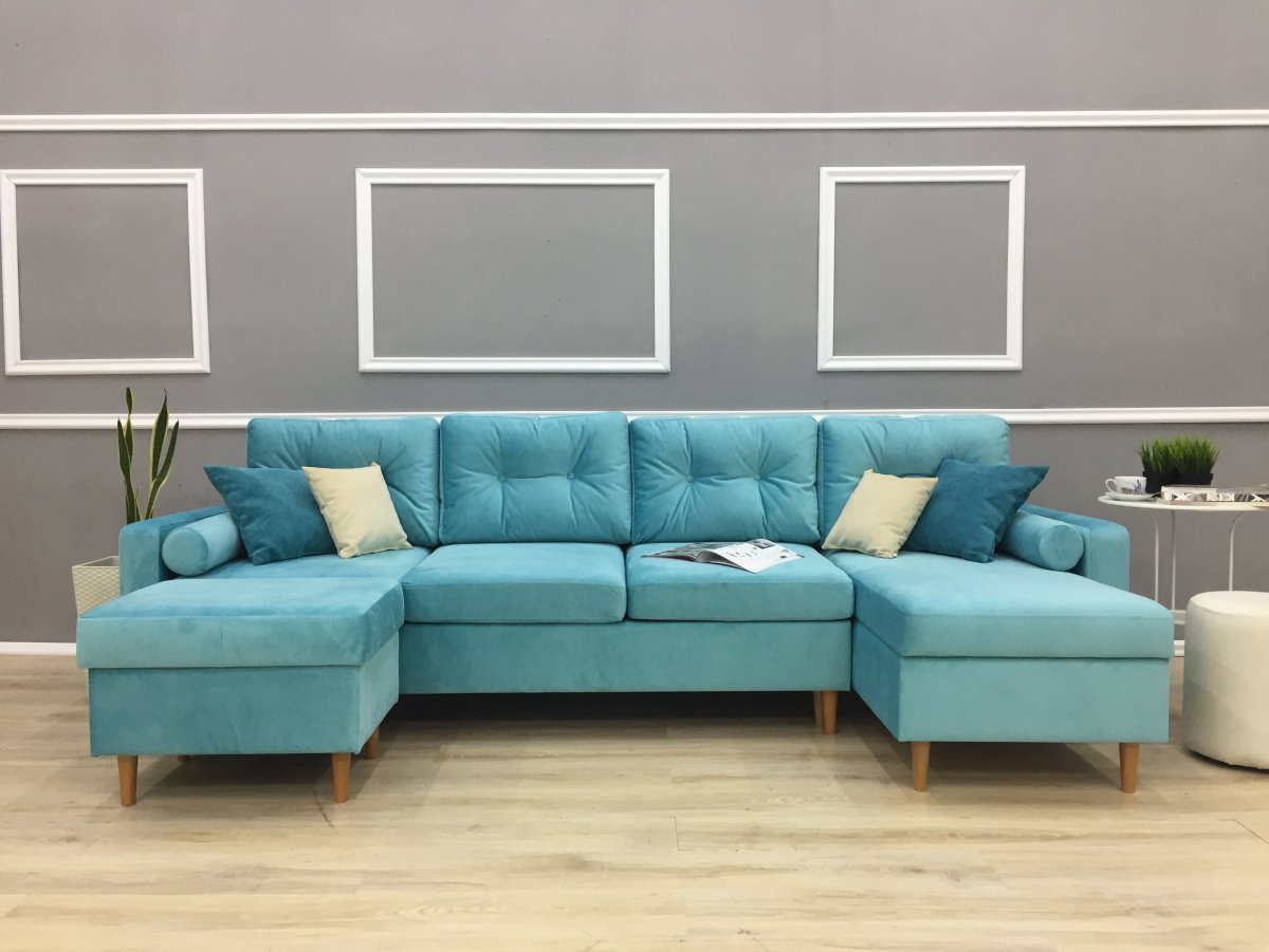 Диван с пуфом в комплекте