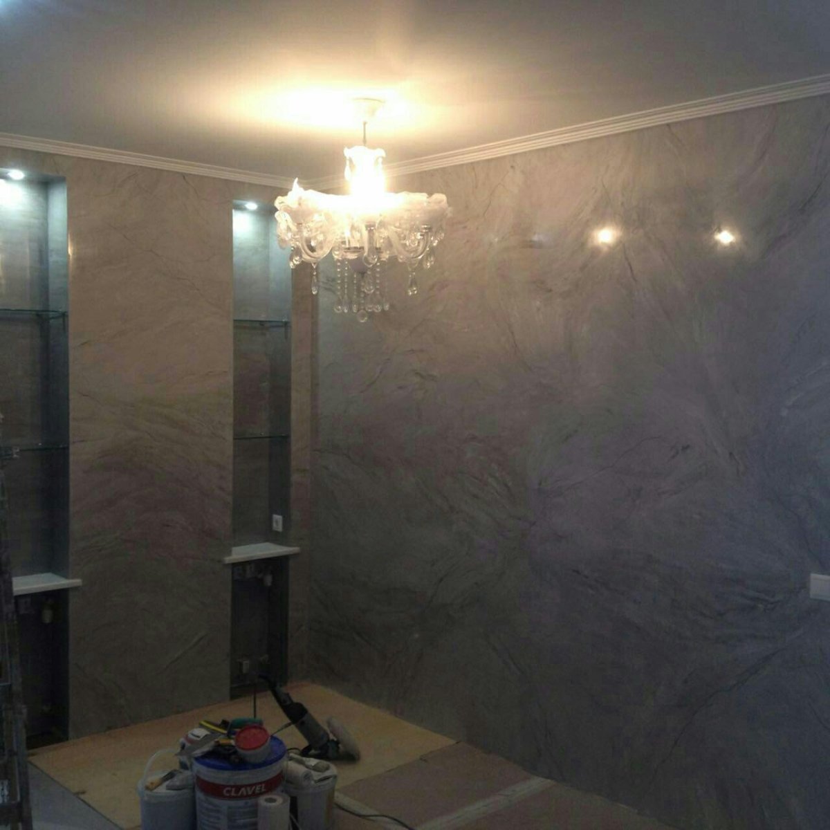 Мокрый шелк штукатурка шоколад