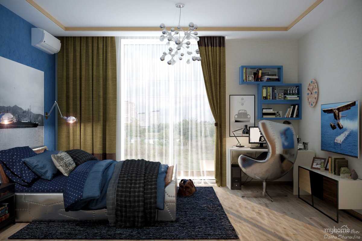 Декор комнаты молодого человека