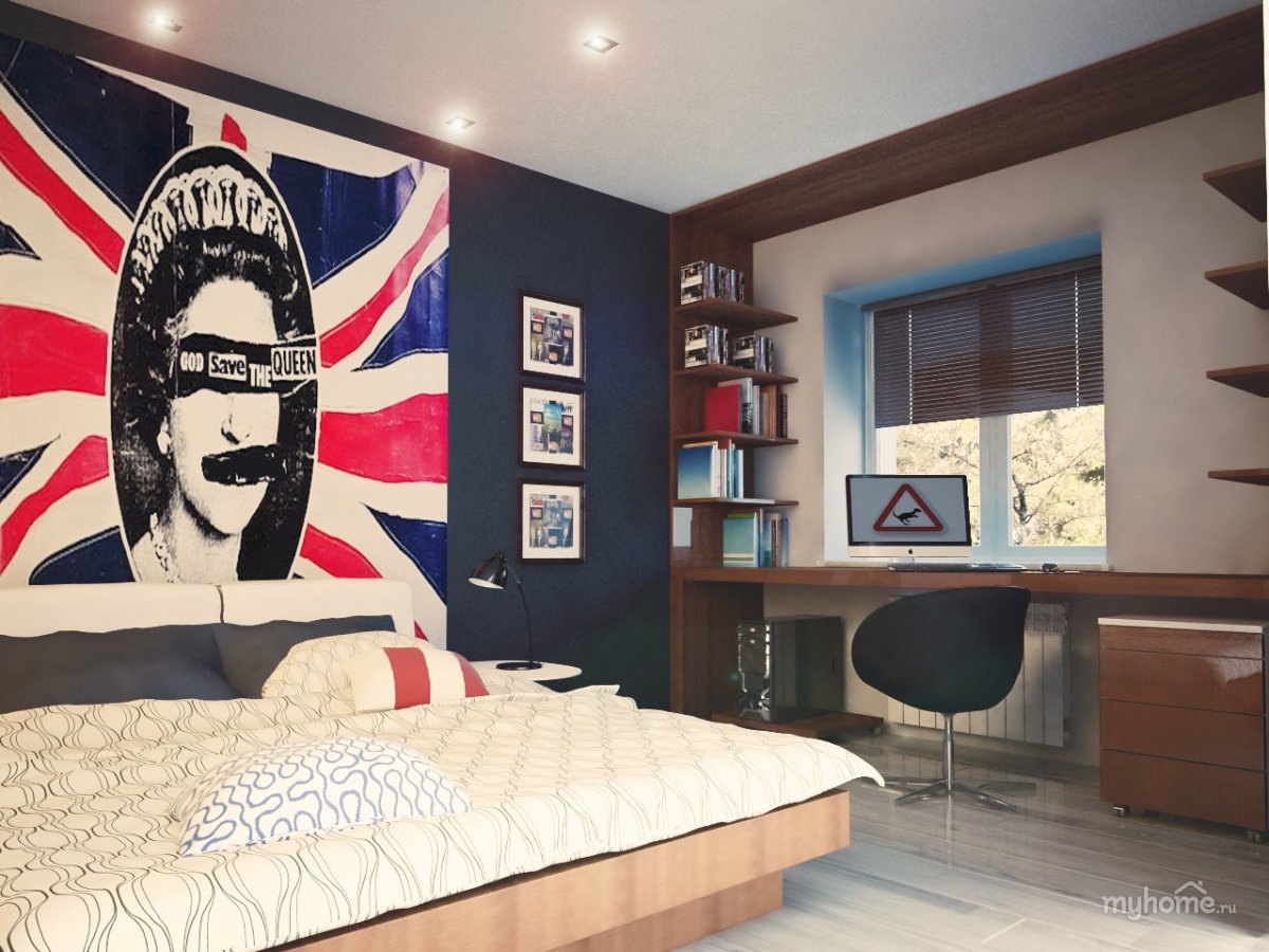 Интерьер комнаты спортсмена