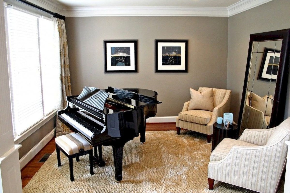 Интерьер с пианино в квартире