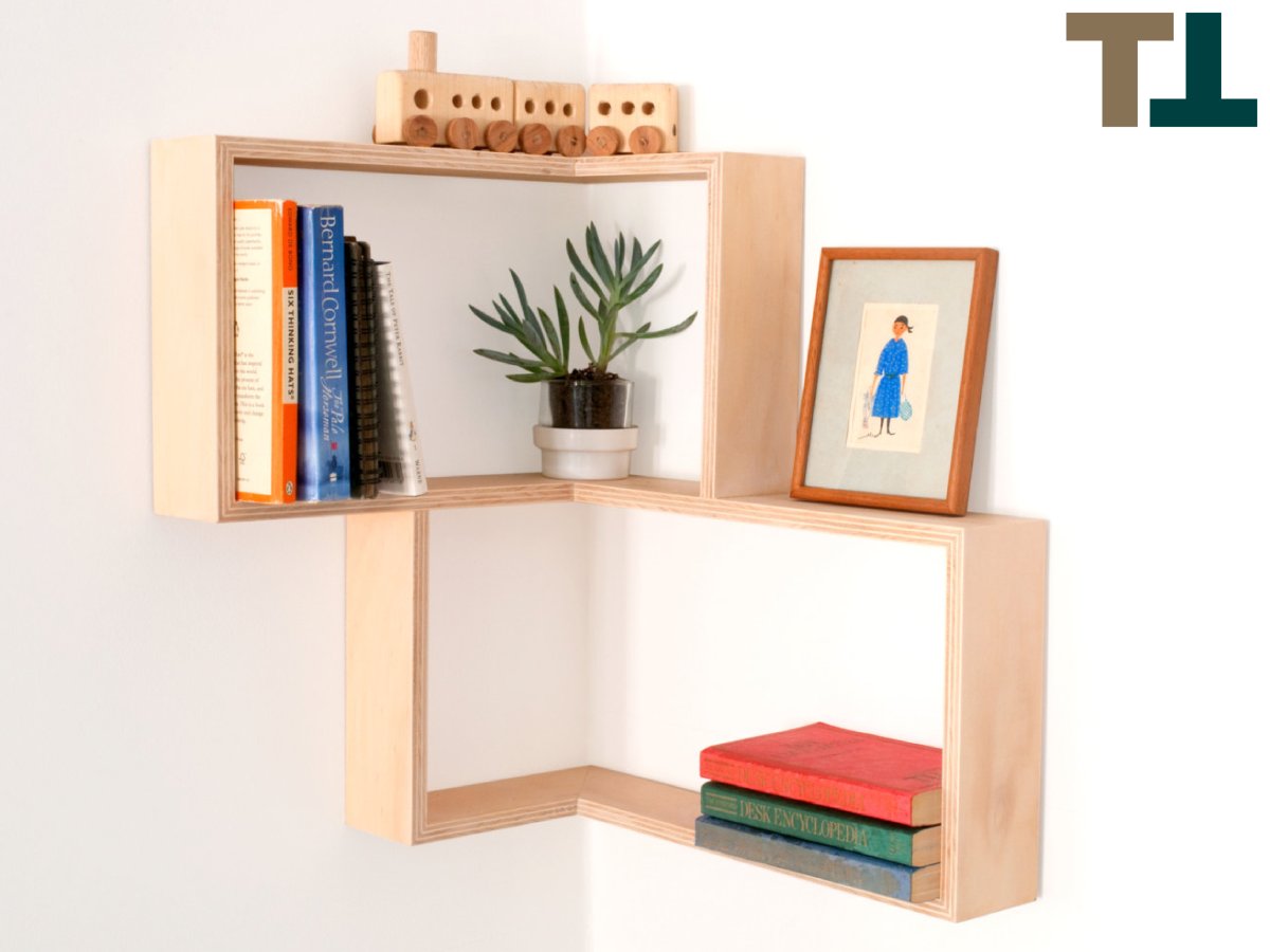 Угловые книжные полки