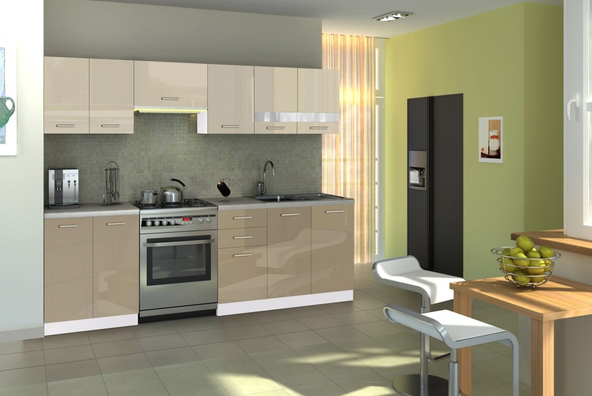 Кухня в золотом цвете