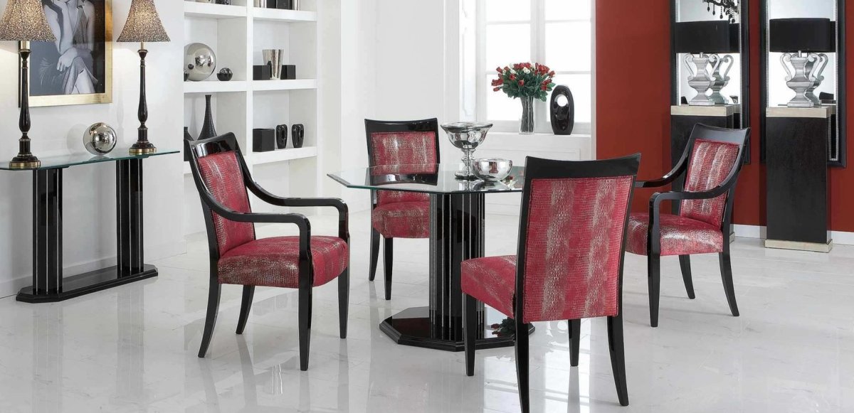 Стулья для кухни красно-черные