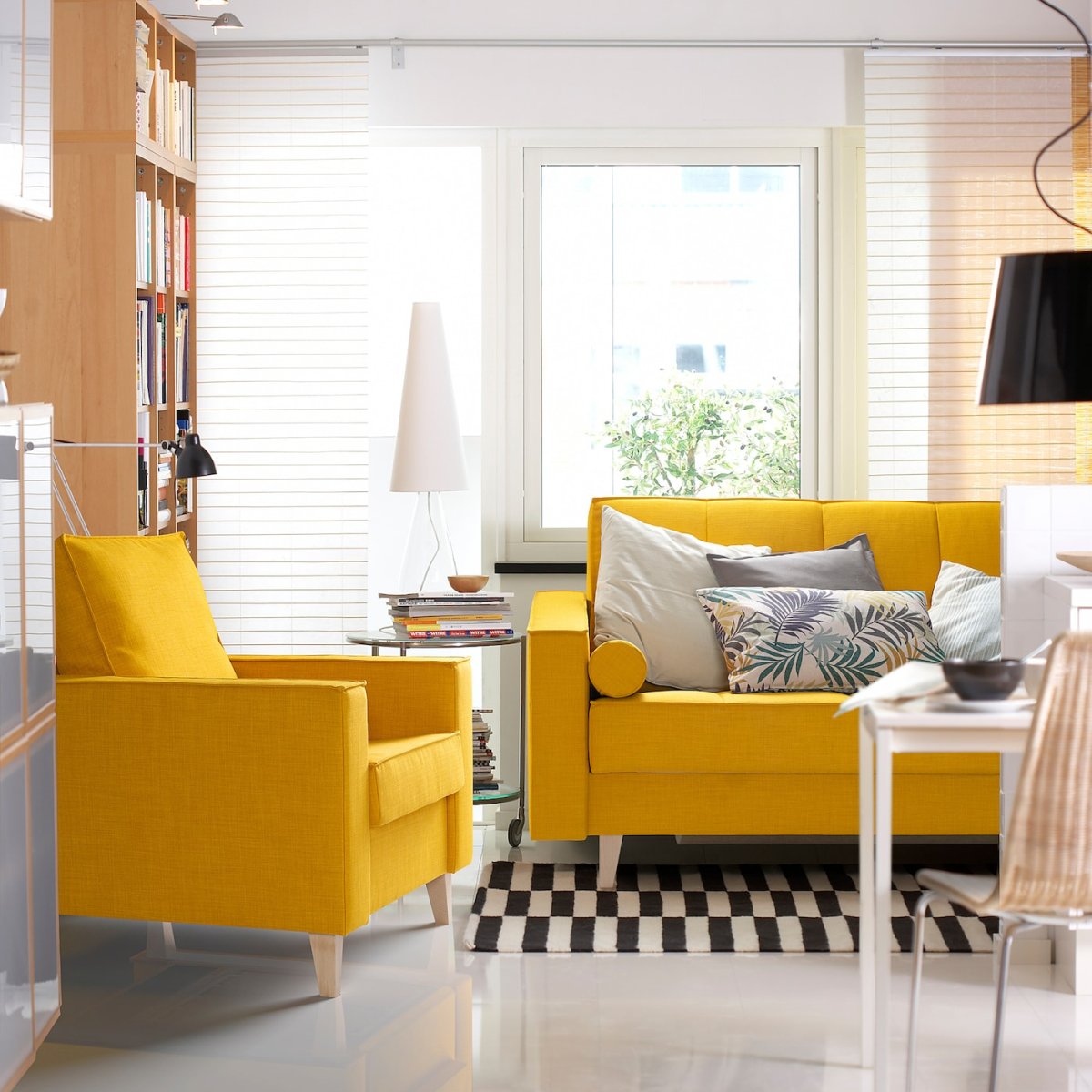 Желтый цвет в интерьере