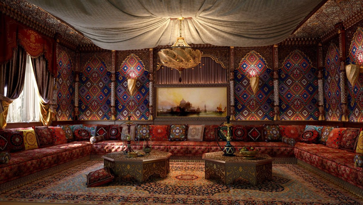 Марокканский стиль в интерьере спальни