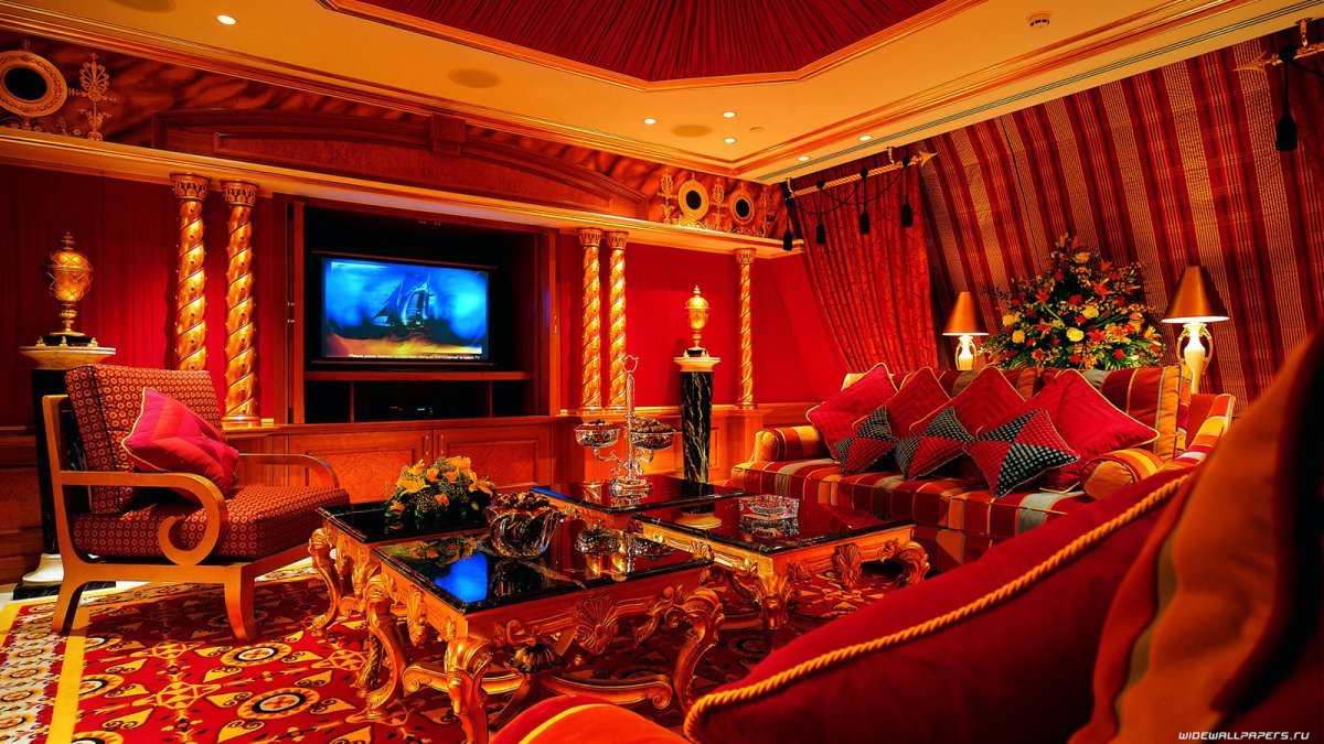 Золото в интерьере