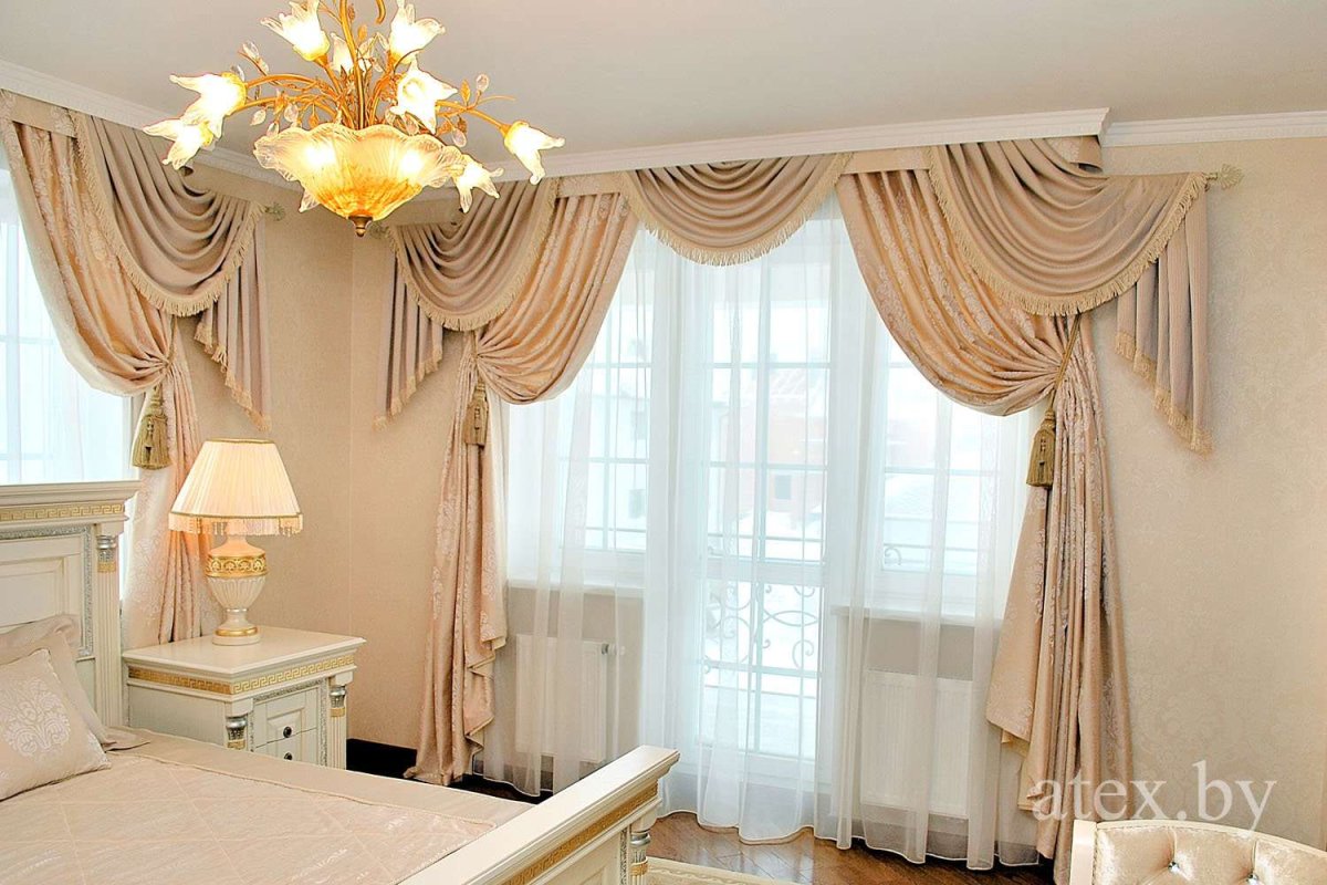 Шторы на угловое окно