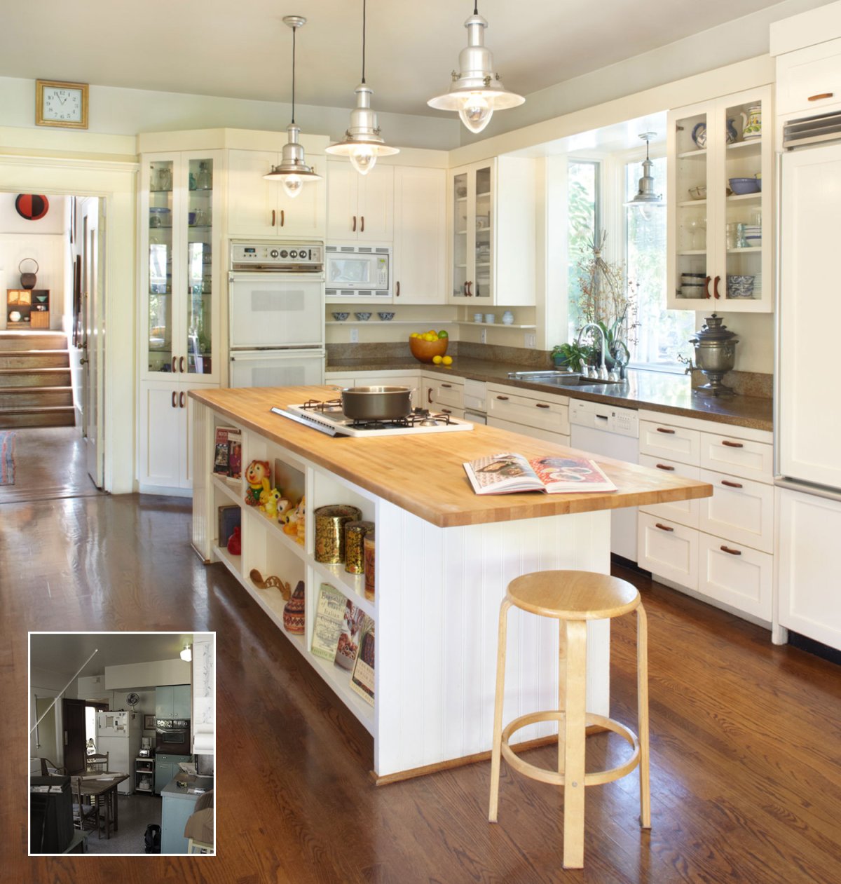 Островок для кухни с полками