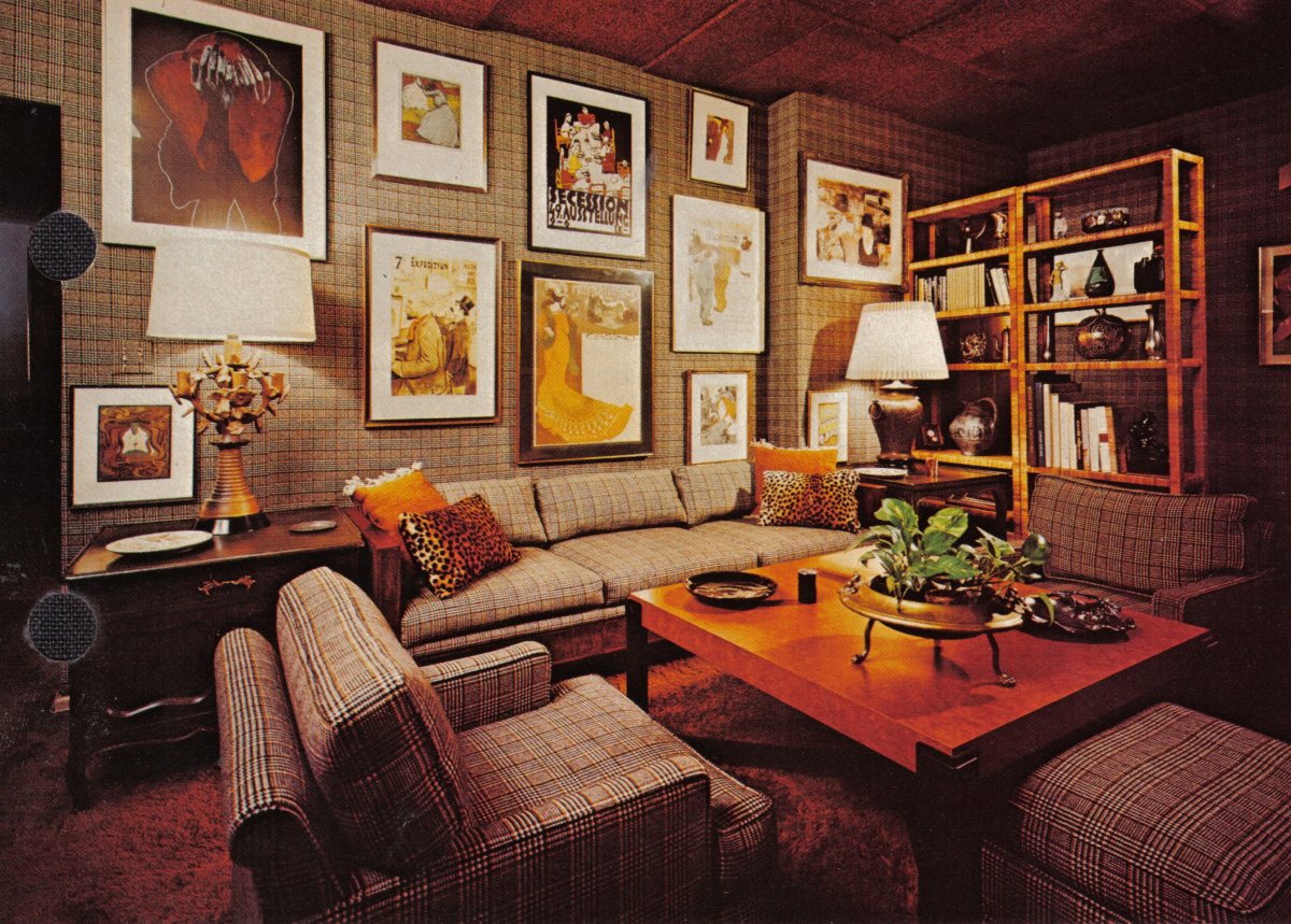 Уютные комнаты ретро