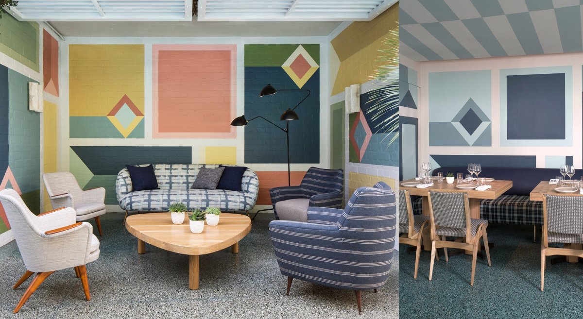 Колор блокинг в интерьере