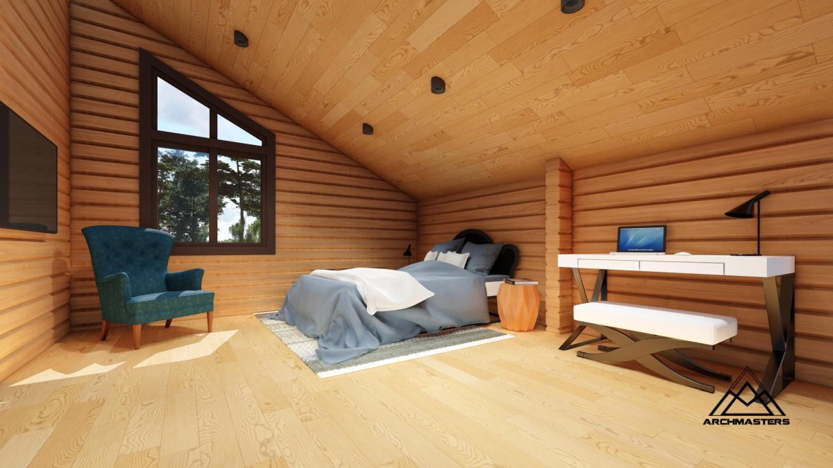 Имитация бруса 145 мансарда