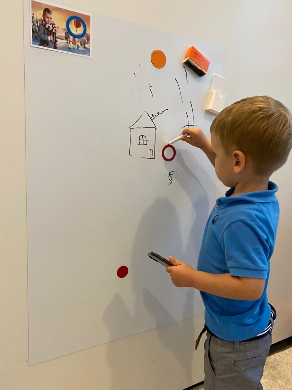 Магнитная доска для детей на стену