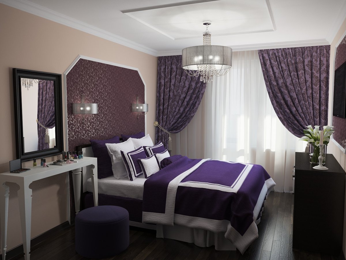 Интерьер в сиреневых тонах