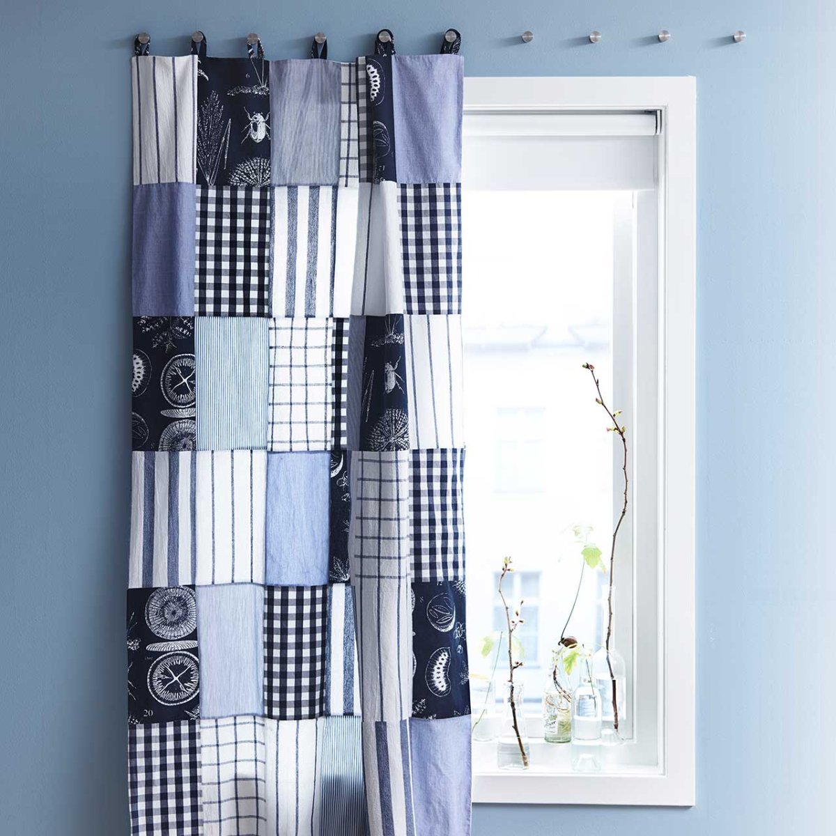 Шторы в клетку