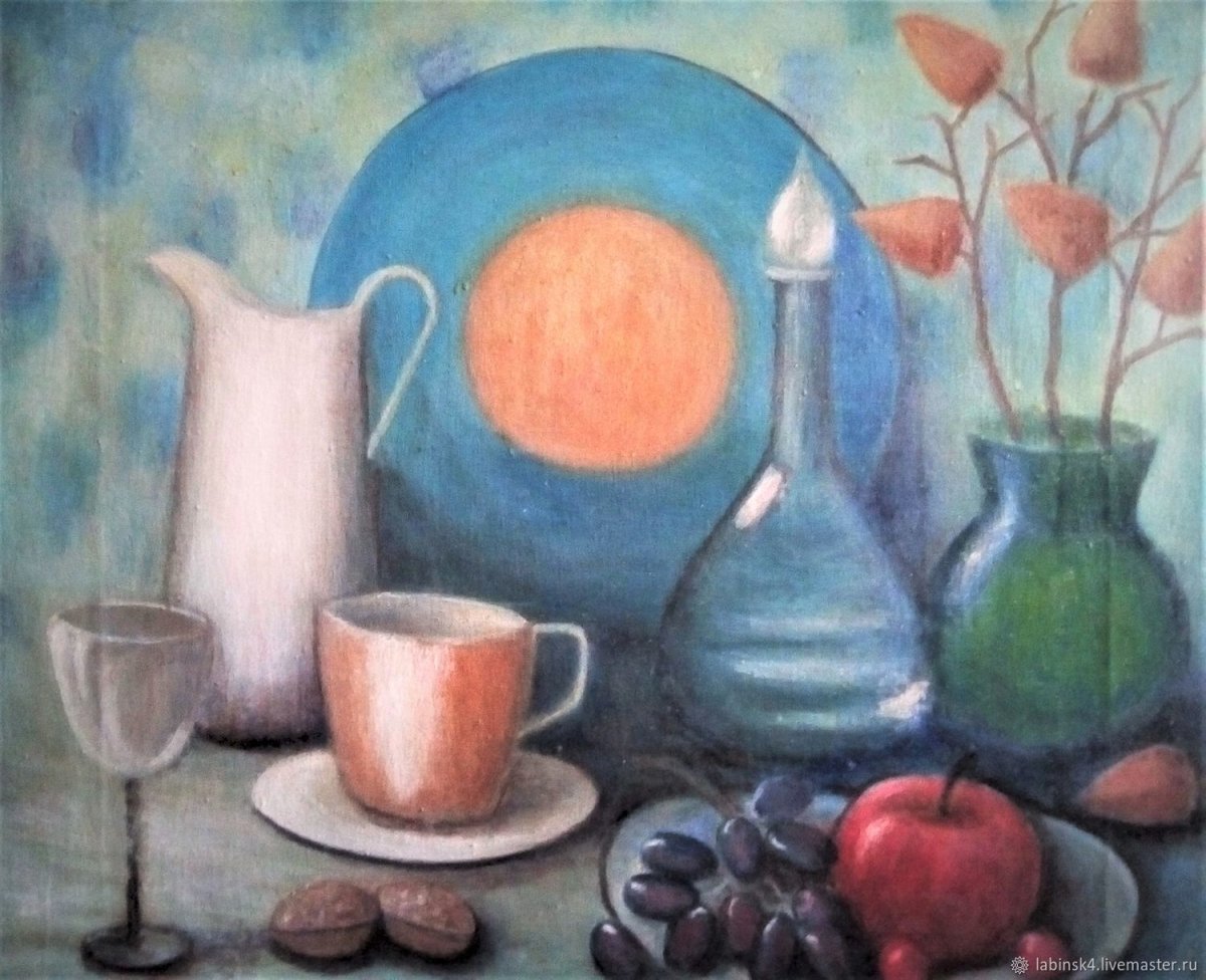 Фрески в интерьере кухни